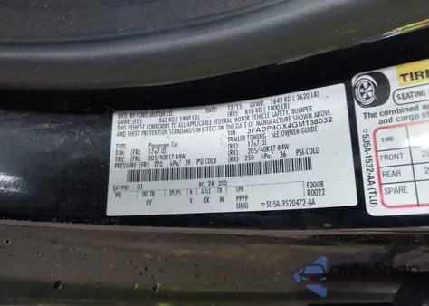 2016 Ford Fiesta St из США, поврежденный, VIN 3FADP4GX4GM138032